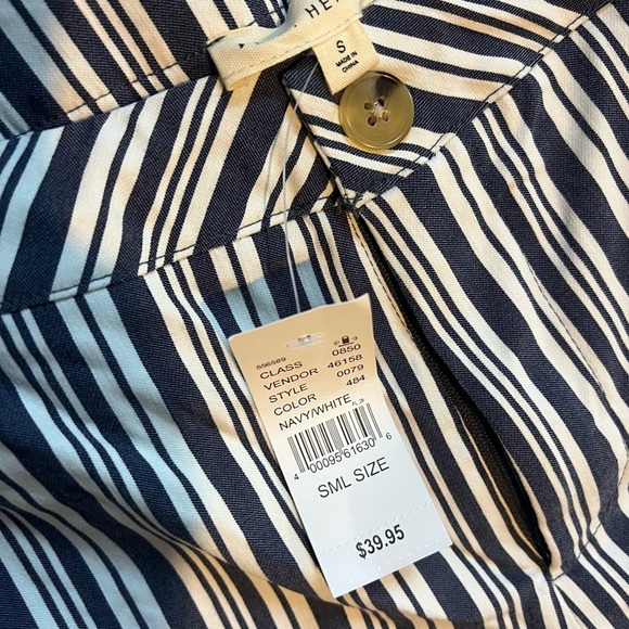 Pacsun Navy & White Trousers Small - Picture 4 of 6